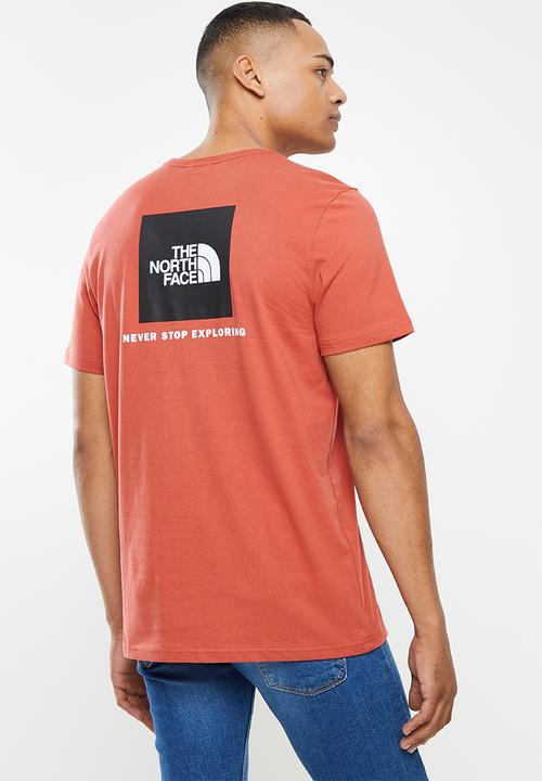 The North Face - M short sleeve redbox tee - red