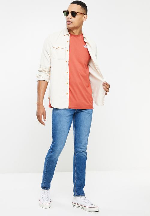 The North Face - M short sleeve redbox tee - red