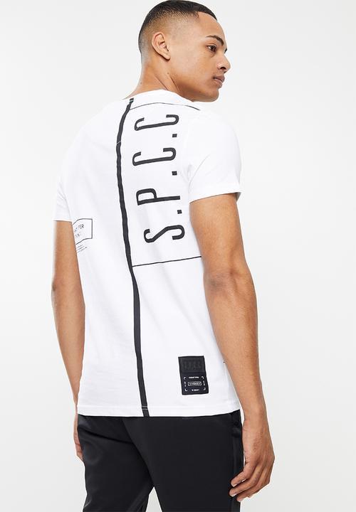 S.P.C.C - Fletcher regular fit straight hem tee  - optical white