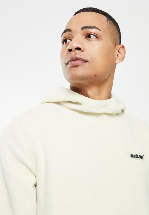 urban° - Urban micro polar fleece hoodie - bone