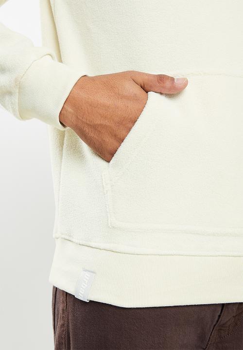 urban° - Urban micro polar fleece hoodie - bone