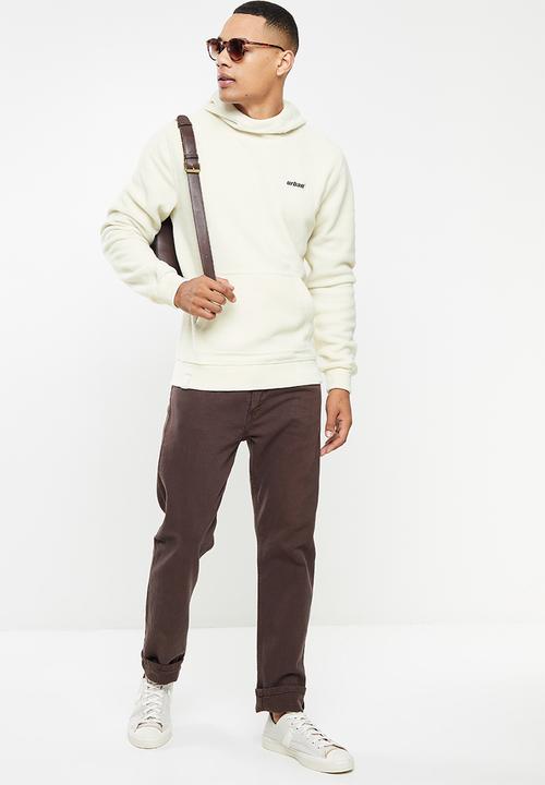 urban° - Urban micro polar fleece hoodie - bone