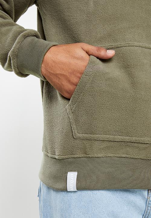 urban° - Urban micro polar fleece hoodie - brown