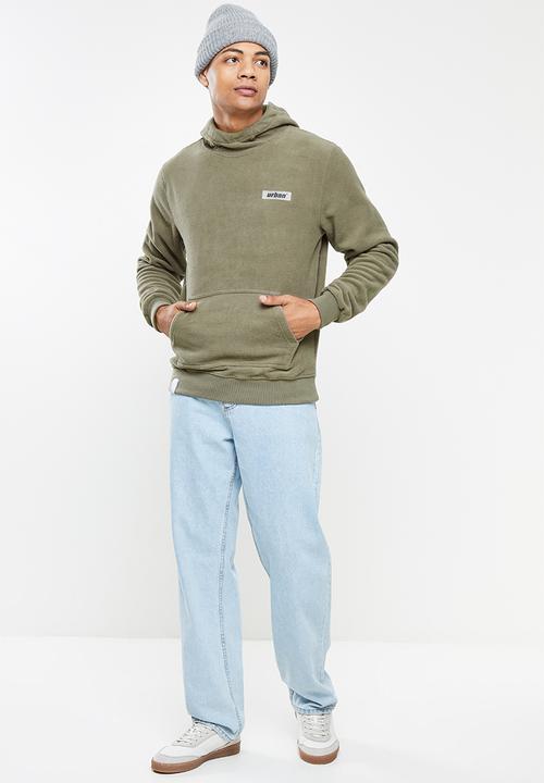 urban° - Urban micro polar fleece hoodie - brown