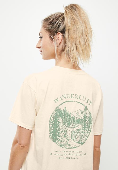 Daisy Street - Wanderlust tyler tee - natural