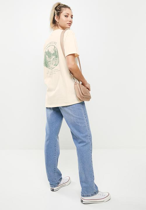 Daisy Street - Wanderlust tyler tee - natural
