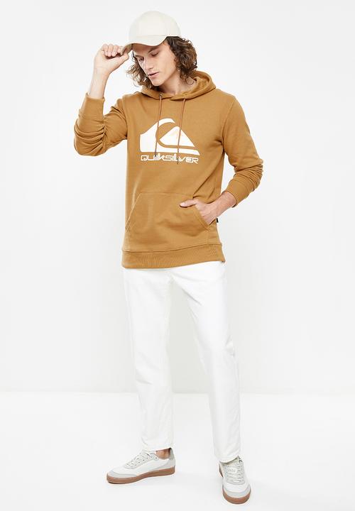 Quiksilver - Big logo hoodie - chipmunk