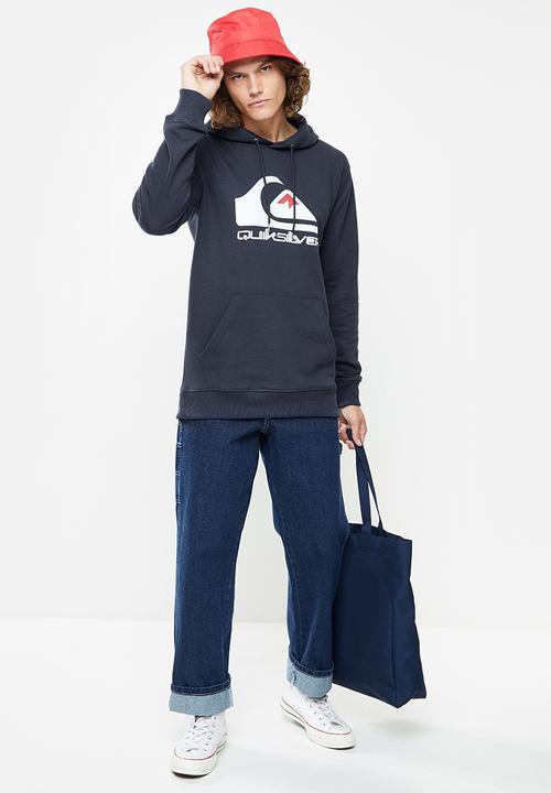 Quiksilver - Big logo hoodie - navy blazer