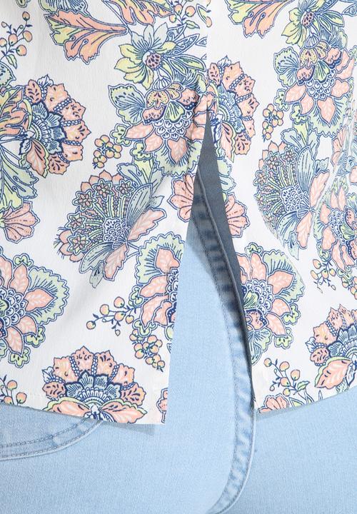 New Look - Vanetta Folk Split Back Shell Top