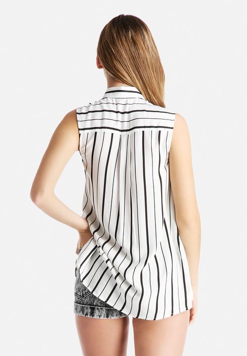 New Look - Elizabeth Stripe Sleeveless Shirt