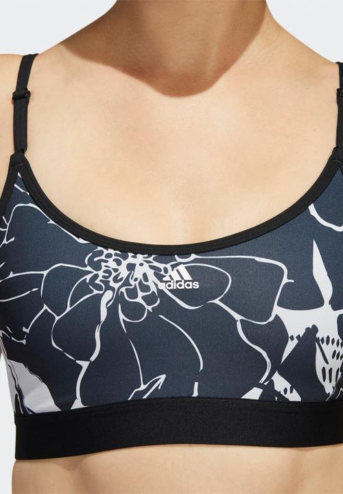 adidas Performance - Trn flower back strap bra - dash grey/black