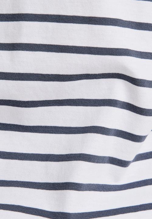G-STAR - Stripe slim r t - white & fantem blue stripe