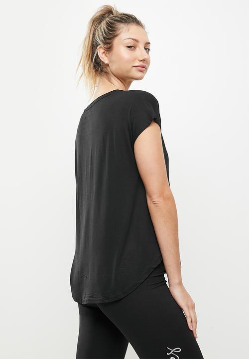 Franklees - Relaxed loose fit tee - black