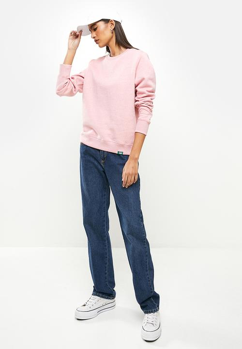Superdry. - Vintage logo emb crew - pink 