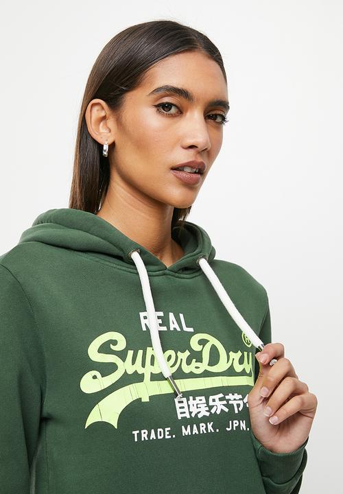 Superdry. - Vl ac hood bb - green