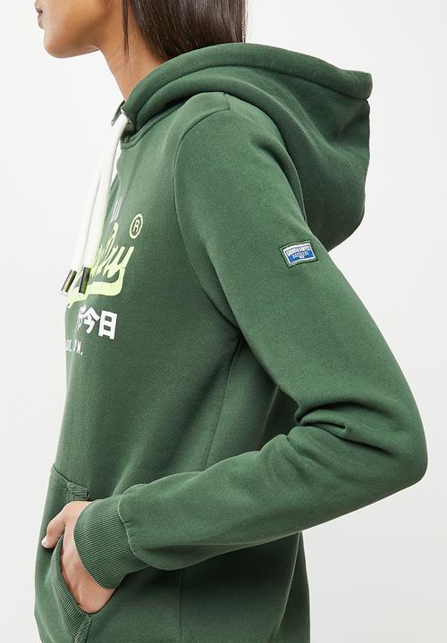 Superdry. - Vl ac hood bb - green