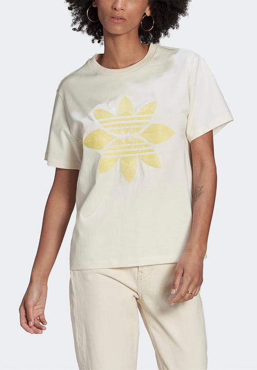 adidas Originals - Trefoil moments graphic tee - stone