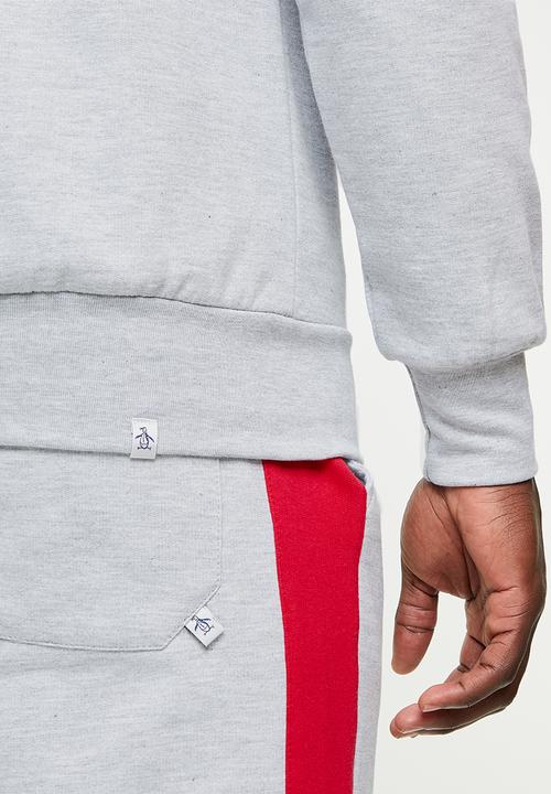 Original Penguin - Split sweat - grey & red