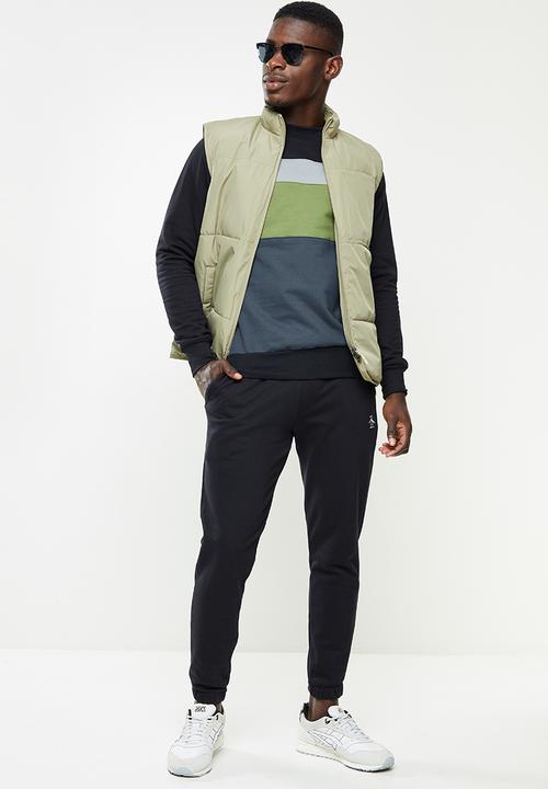 Original Penguin - Penguin colour block sweat -black