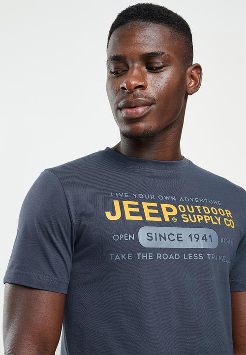 JEEP - Fashion graphics tee - navy 