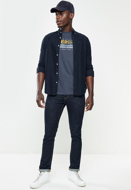 JEEP - Fashion graphics tee - navy 