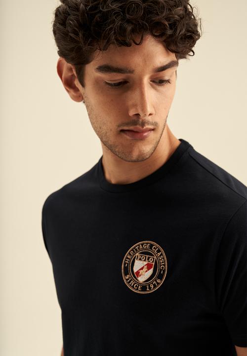 POLO - Heritage Shield SS Tee - Navy