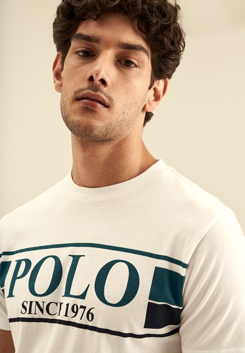 POLO - Box Print logo short sleeve Tee - White
