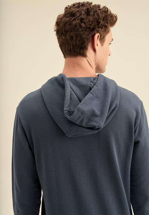 POLO - Hooded Embossed Sweatshirt - Blue