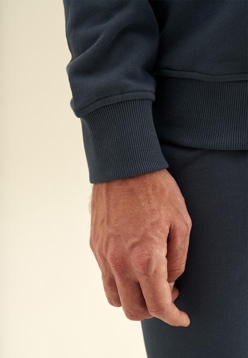 POLO - Hooded Embossed Sweatshirt - Blue