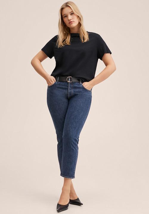 MANGO - Plus T-shirt chalaca - black