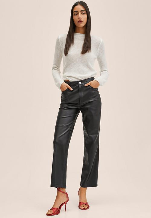 MANGO - Trousers lille - black