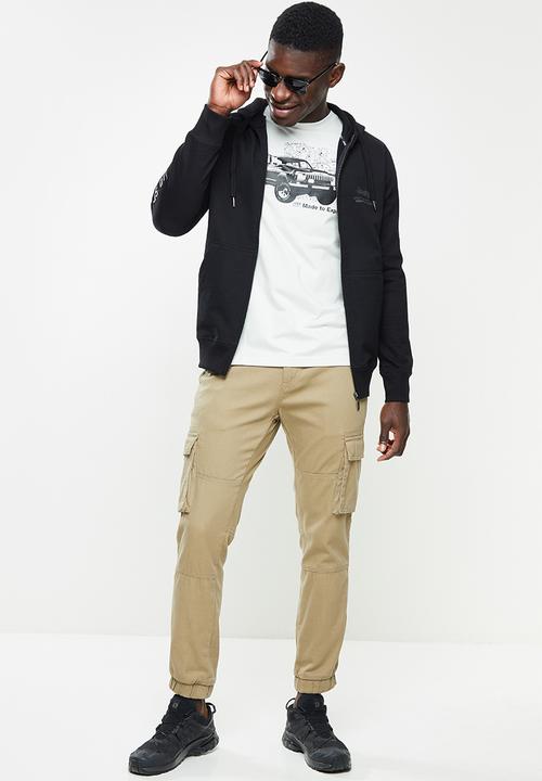 JEEP - Fashion graphics tee - silver grey