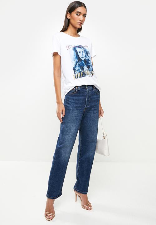GUESS - Short sleeve dreaming easy tee - true white