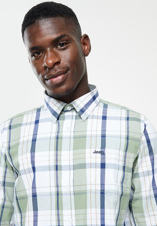 JEEP - Long sleeve check shirt-leaf-jeep - leaf jaspe
