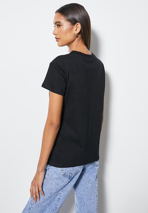 Superbalist - Relaxed printed tee -  black