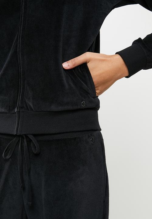 GUESS - G-charm logo track jacket - jet black