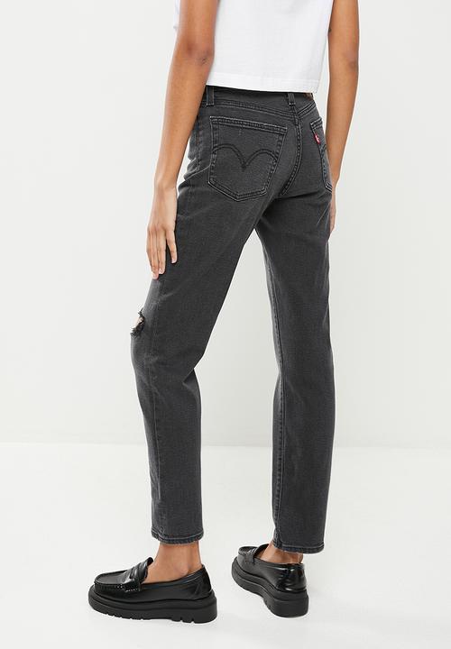Levi’s® - Wedgie straight cut and dry jeans - black