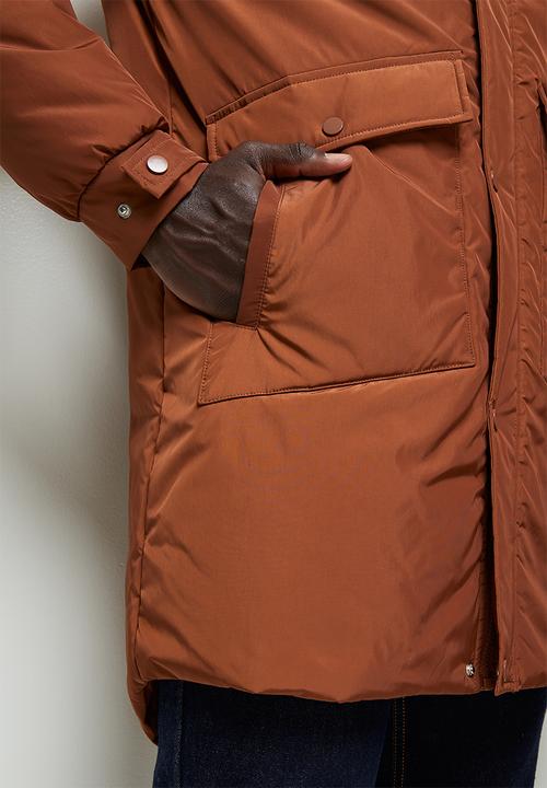 Lark & Crosse - Drak technical padded parka - Rust