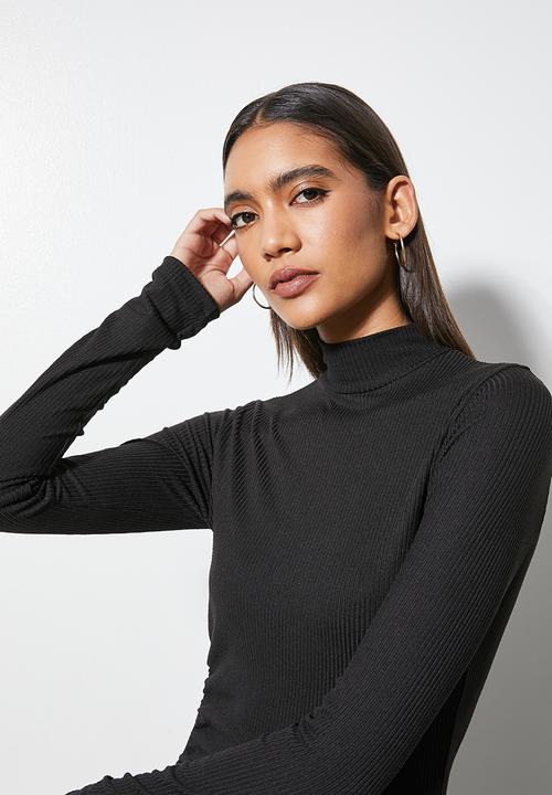 Superbalist - Ruched bodycon - black