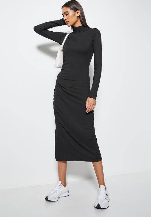 Superbalist - Ruched bodycon - black
