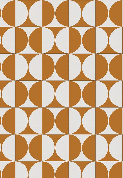 Robin Sprong - 20 Breeze wall tile stickers - mustard