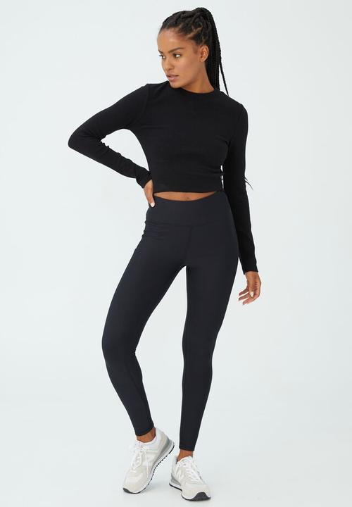 Cotton On - The tiny long sleeve top - black
