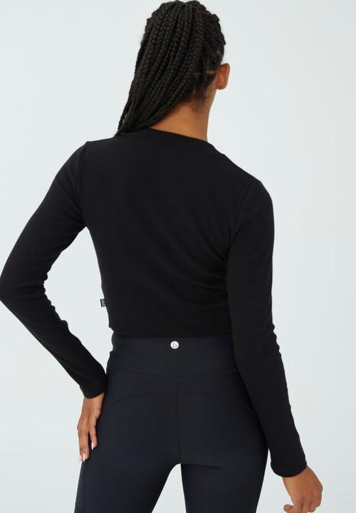 Cotton On - The tiny long sleeve top - black