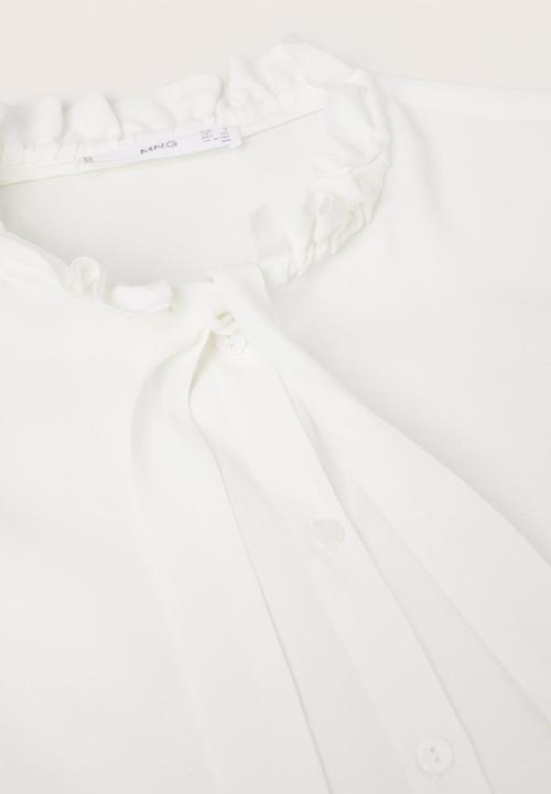 MANGO - Blouse fru - off white