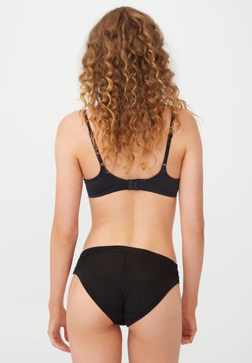 Cotton On - So soft gathered bikini brief - black
