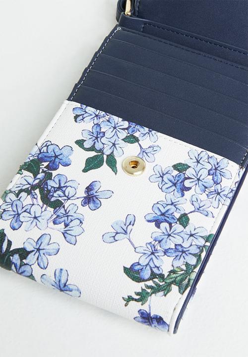 POLO - Floral phone sling - blue & white 