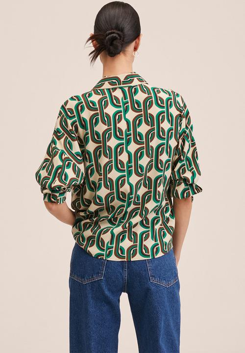 MANGO - Blouse cosima - light pastel green