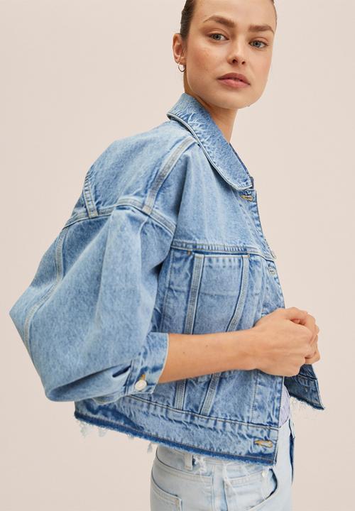 MANGO - Jacket amalien - open blue
