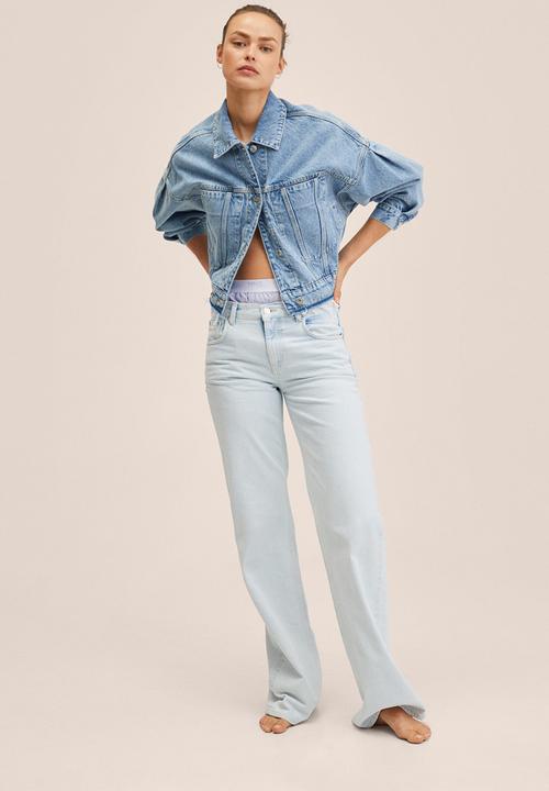 MANGO - Jacket amalien - open blue