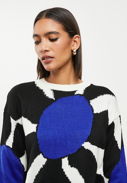 Me&B - Geometric print knit pullover - multi